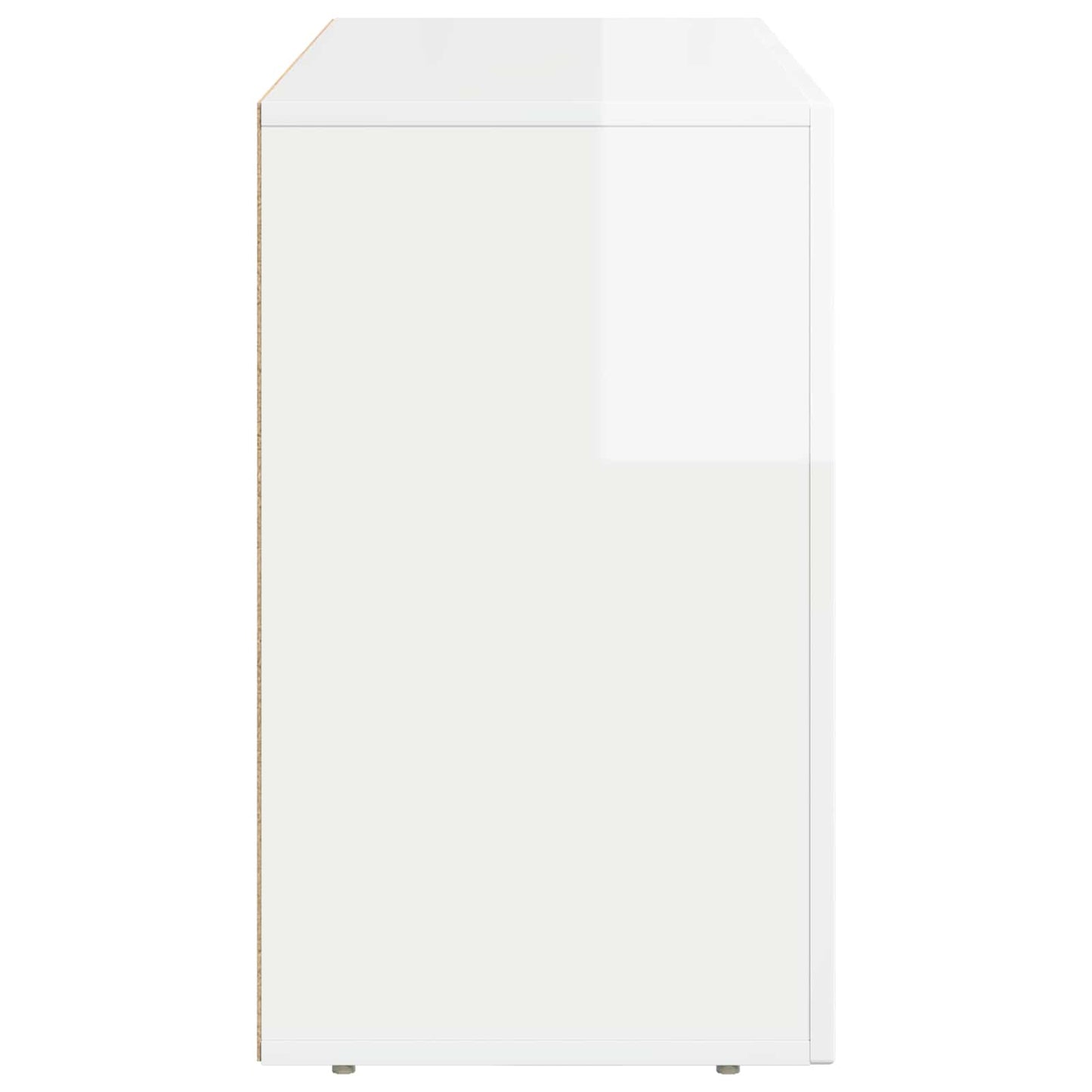 vidaXL Sideboard Hochglanz Weiß 100 x 35 x 59 cm Holzwerkstoff