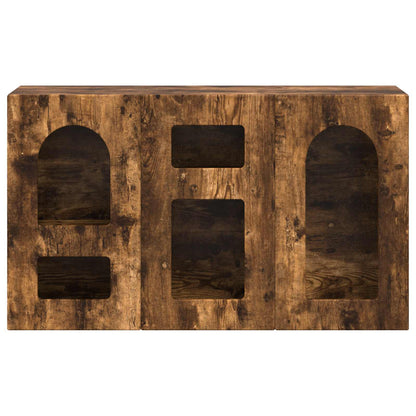 vidaXL Sideboard Geräucherte Eiche 100 x 35 x 59 cm Holzwerkstoff