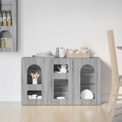 Sideboard Graues Sonoma 100 x 35 x 59 cm Holzwerkstoff