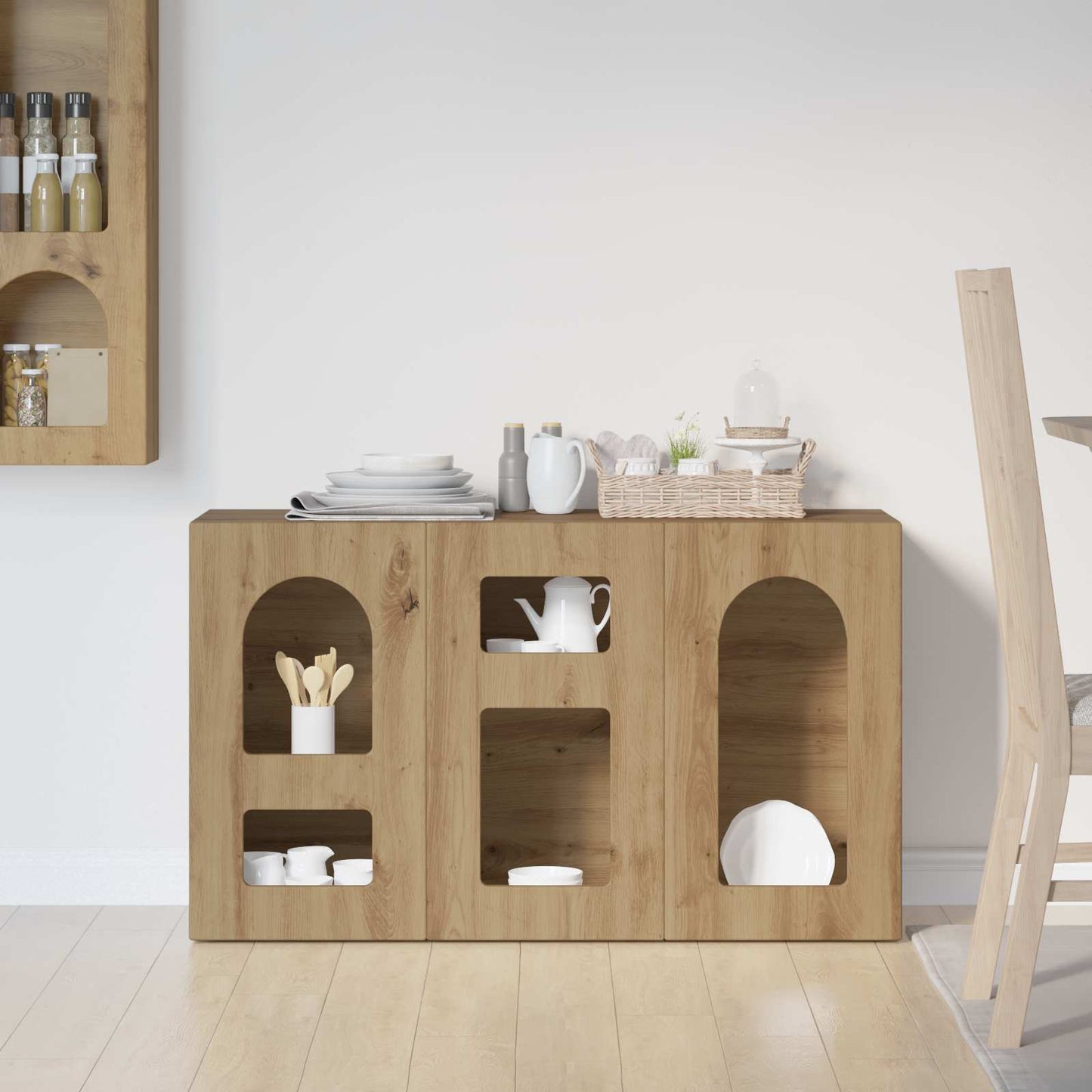 vidaXL Sideboard Artisan-Eiche 100 x 35 x 59 cm Holzwerkstoff