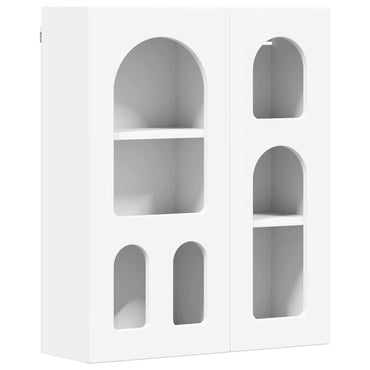 vidaXL Hängeschrank mit Regal Weiß 59 x 20 x 71,5 cm Holzwerkstoff