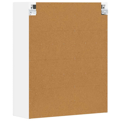 vidaXL Hängeschrank mit Regal Weiß 59 x 20 x 71,5 cm Holzwerkstoff