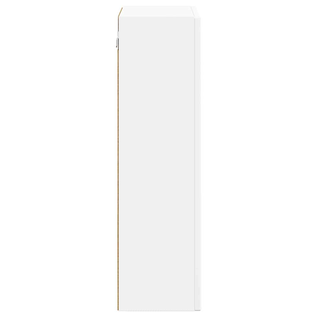 vidaXL Hängeschrank mit Regal Weiß 59 x 20 x 71,5 cm Holzwerkstoff