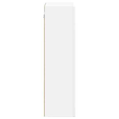 vidaXL Hängeschrank mit Regal Weiß 59 x 20 x 71,5 cm Holzwerkstoff