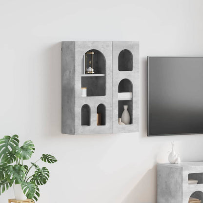 Hängeschrank Beton Grau 59 x 20 x 71,5 cm Holzwerkstoff