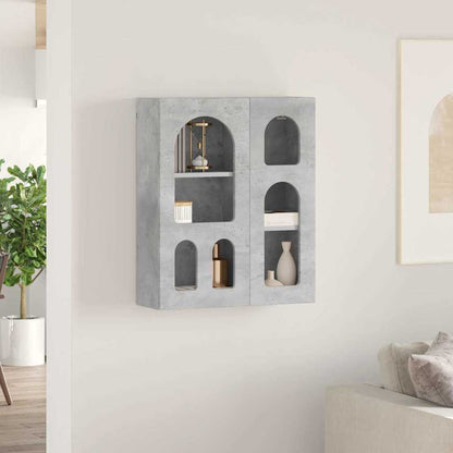 Hängeschrank Beton Grau 59 x 20 x 71,5 cm Holzwerkstoff