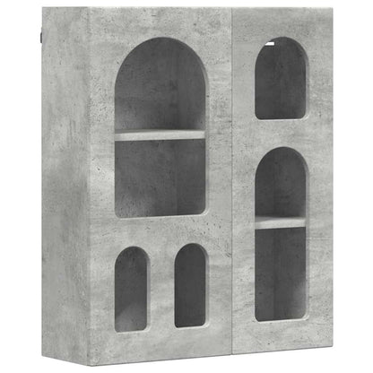 Hängeschrank Beton Grau 59 x 20 x 71,5 cm Holzwerkstoff