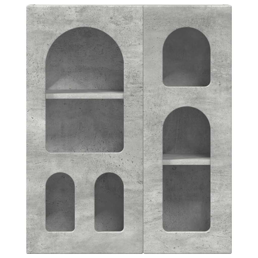 Hängeschrank Beton Grau 59 x 20 x 71,5 cm Holzwerkstoff
