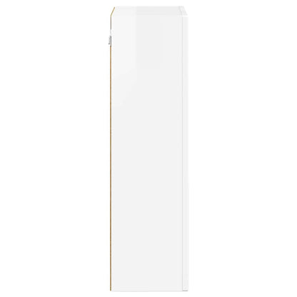 vidaXL Hängeschrank Hochglanz Weiß 59 x 20 x 71,5 cm Holzwerkstoff