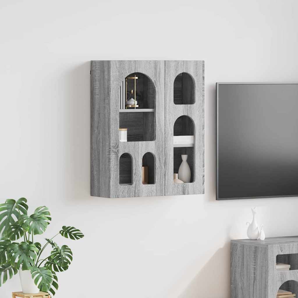vidaXL Hängeschrank Graues Sonoma 59 x 20 x 71,5 cm Holzwerkstoff