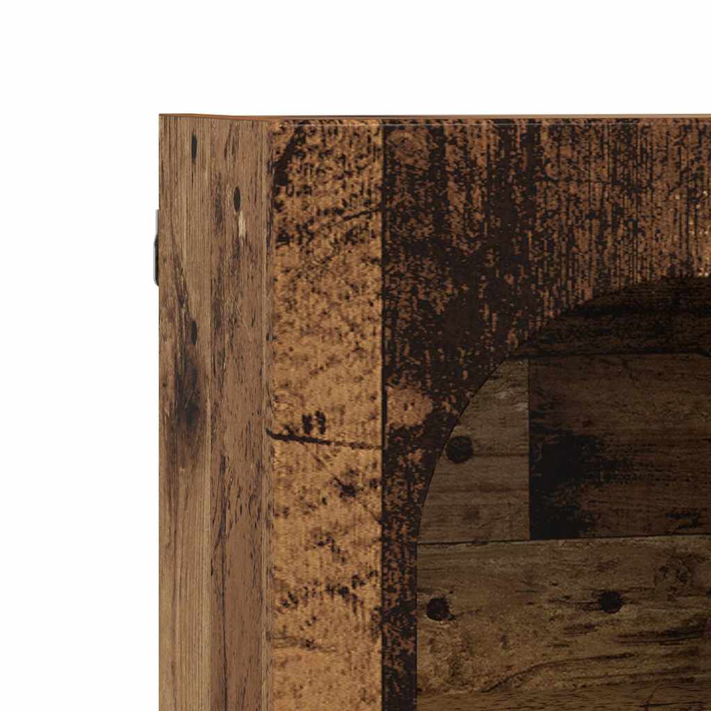 vidaXL Hängeschrank mit Regal Altholz 59 x 20 x 71,5 cm Holzwerkstoff