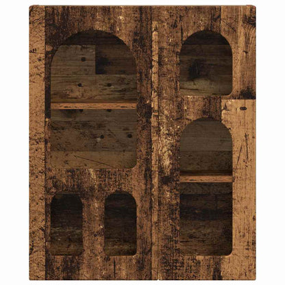 vidaXL Hängeschrank mit Regal Altholz 59 x 20 x 71,5 cm Holzwerkstoff