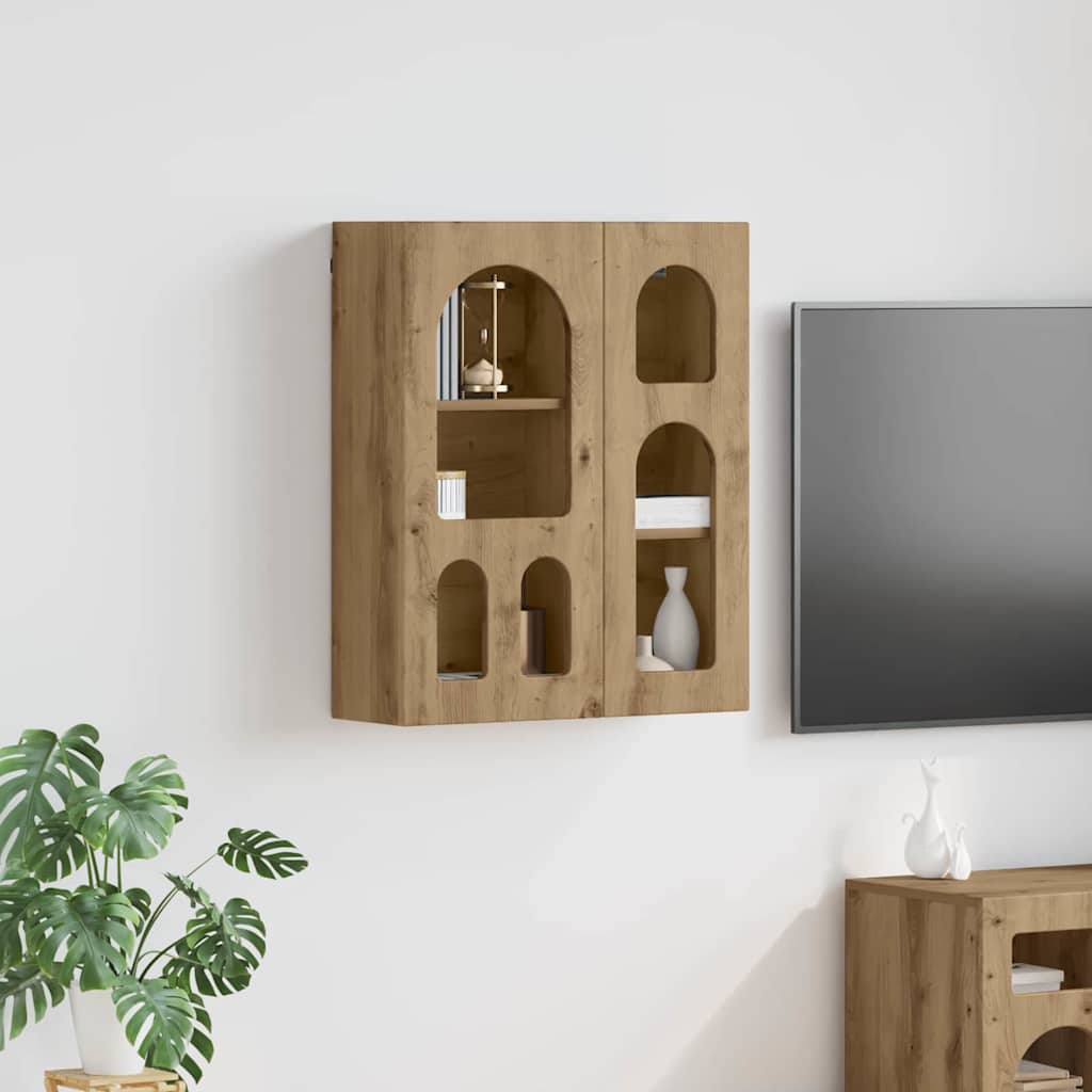 vidaXL Hängeschrank Artisan-Eiche 59 x 20 x 71,5 cm Holzwerkstoff