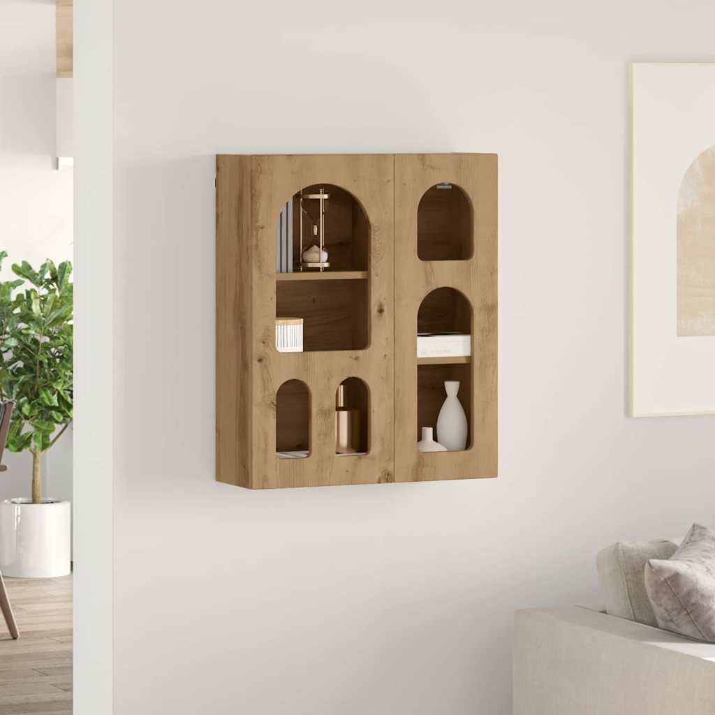 vidaXL Hängeschrank Artisan-Eiche 59 x 20 x 71,5 cm Holzwerkstoff