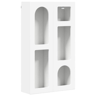 vidaXL Hängeschrank mit Regal Weiß 59 x 20 x 100 cm Holzwerkstoff