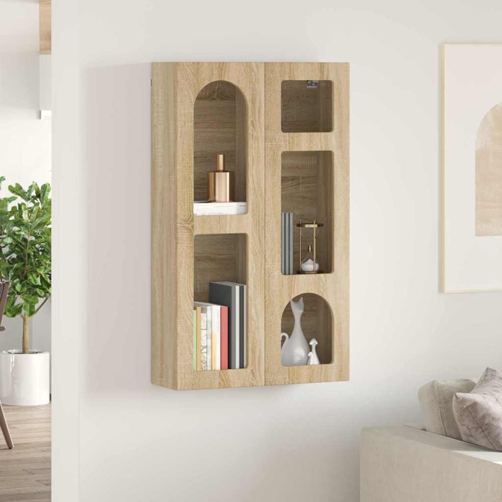 vidaXL Hängeschrank Sonoma-Eiche 59 x 20 x 100 cm Holzwerkstoff