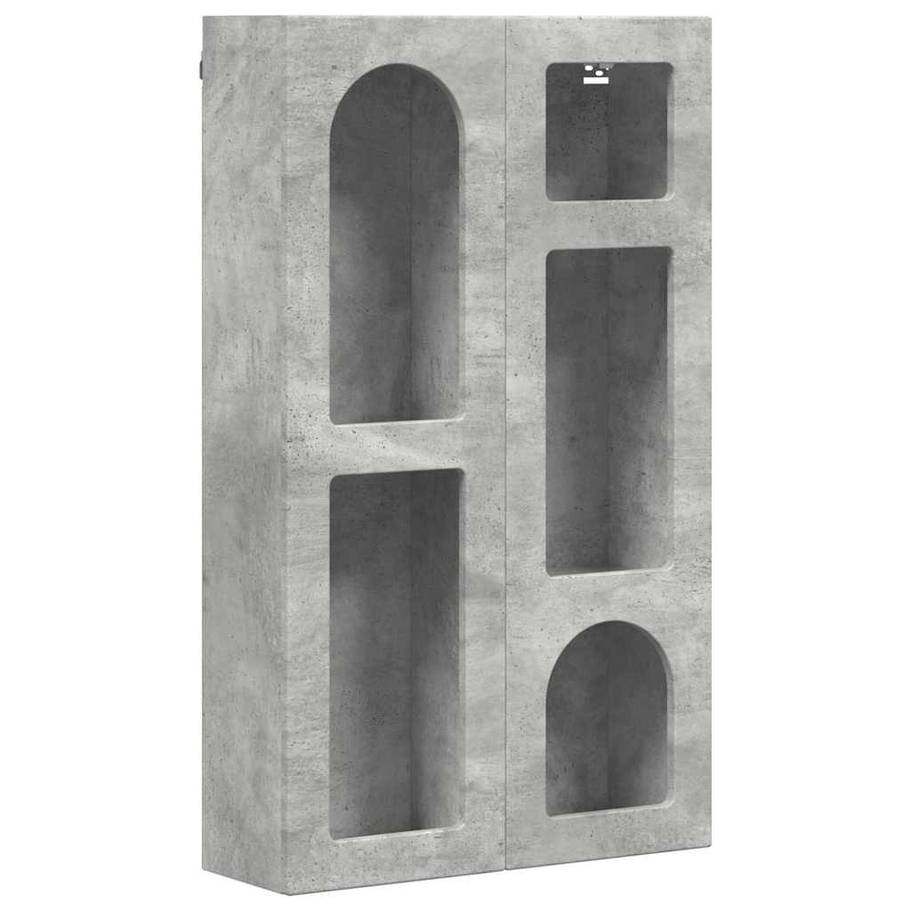 vidaXL Hängeschrank Beton Grau 59 x 20 x 100 cm Holzwerkstoff