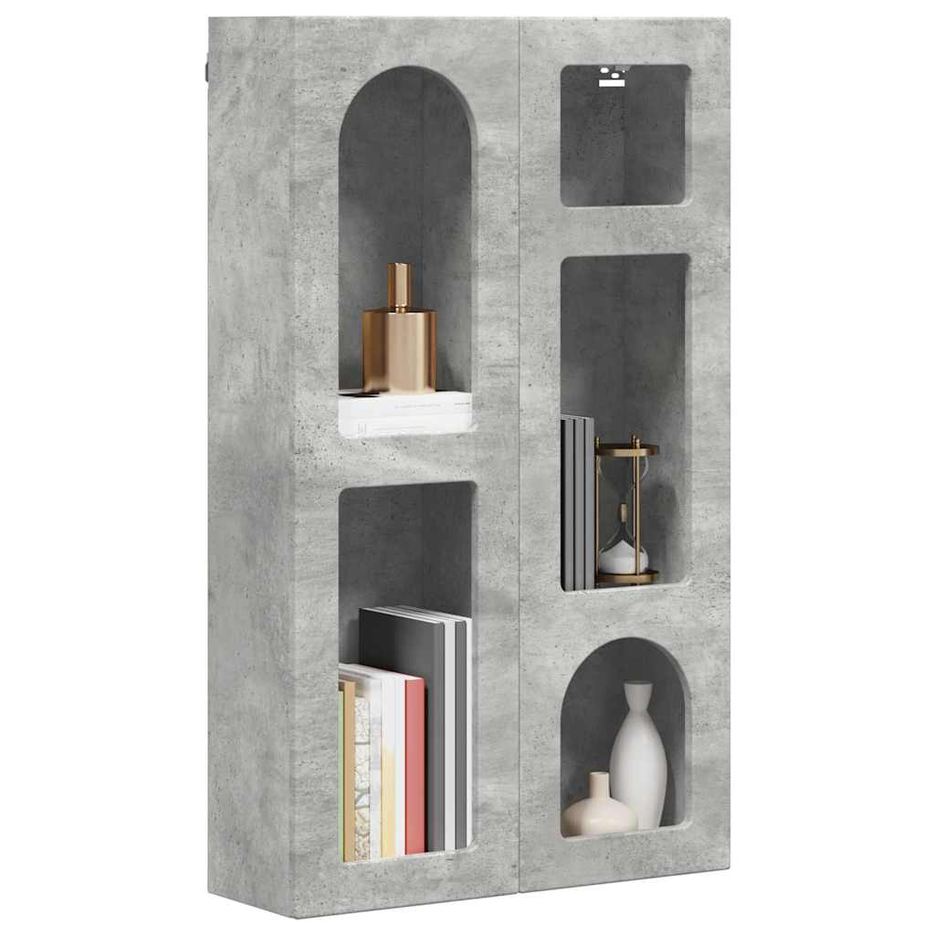 vidaXL Hängeschrank Beton Grau 59 x 20 x 100 cm Holzwerkstoff