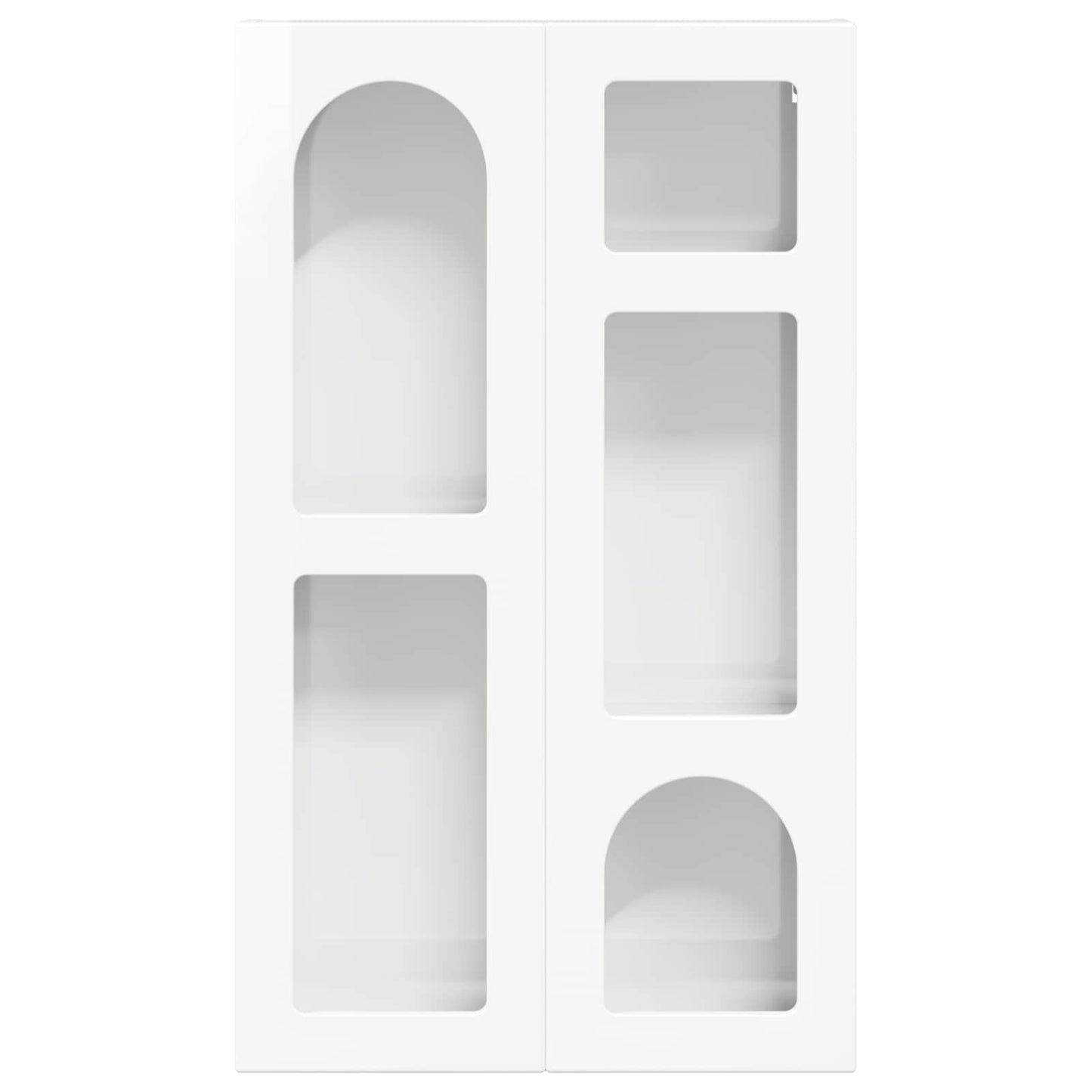 vidaXL Hängeschrank Hochglanz Weiß 59 x 20 x 100 cm Holzwerkstoff