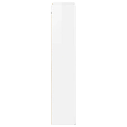 vidaXL Hängeschrank Hochglanz Weiß 59 x 20 x 100 cm Holzwerkstoff