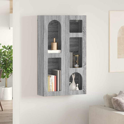 vidaXL Hängeschrank Graues Sonoma 59 x 20 x 100 cm Holzwerkstoff