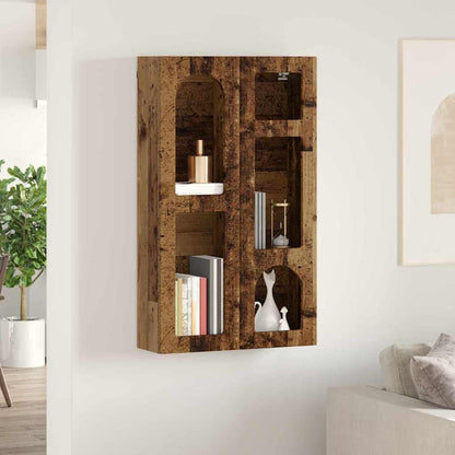 vidaXL Hängeschrank mit Regal Altholz 59 x 20 x 100 cm Holzwerkstoff