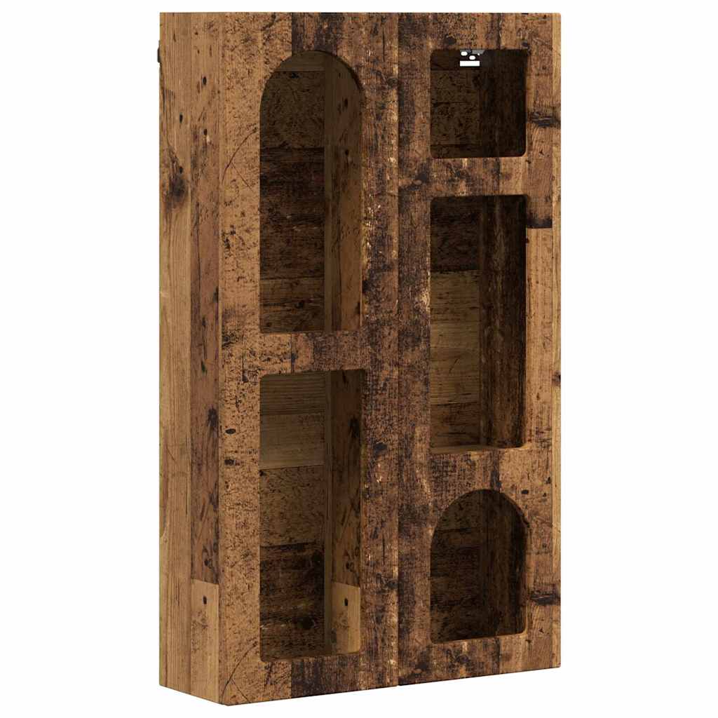 vidaXL Hängeschrank mit Regal Altholz 59 x 20 x 100 cm Holzwerkstoff