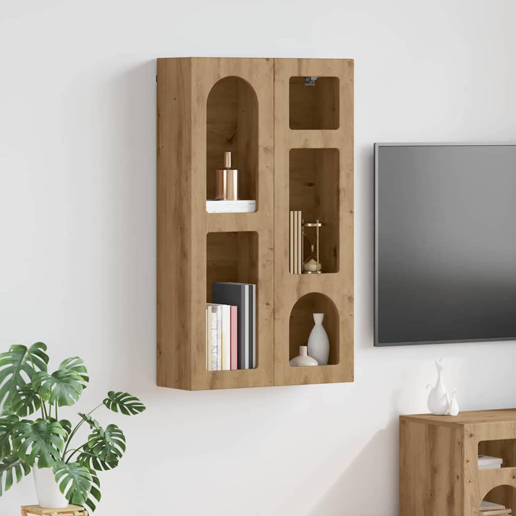 vidaXL Hängeschrank Artisan-Eiche 59 x 20 x 100 cm Holzwerkstoff