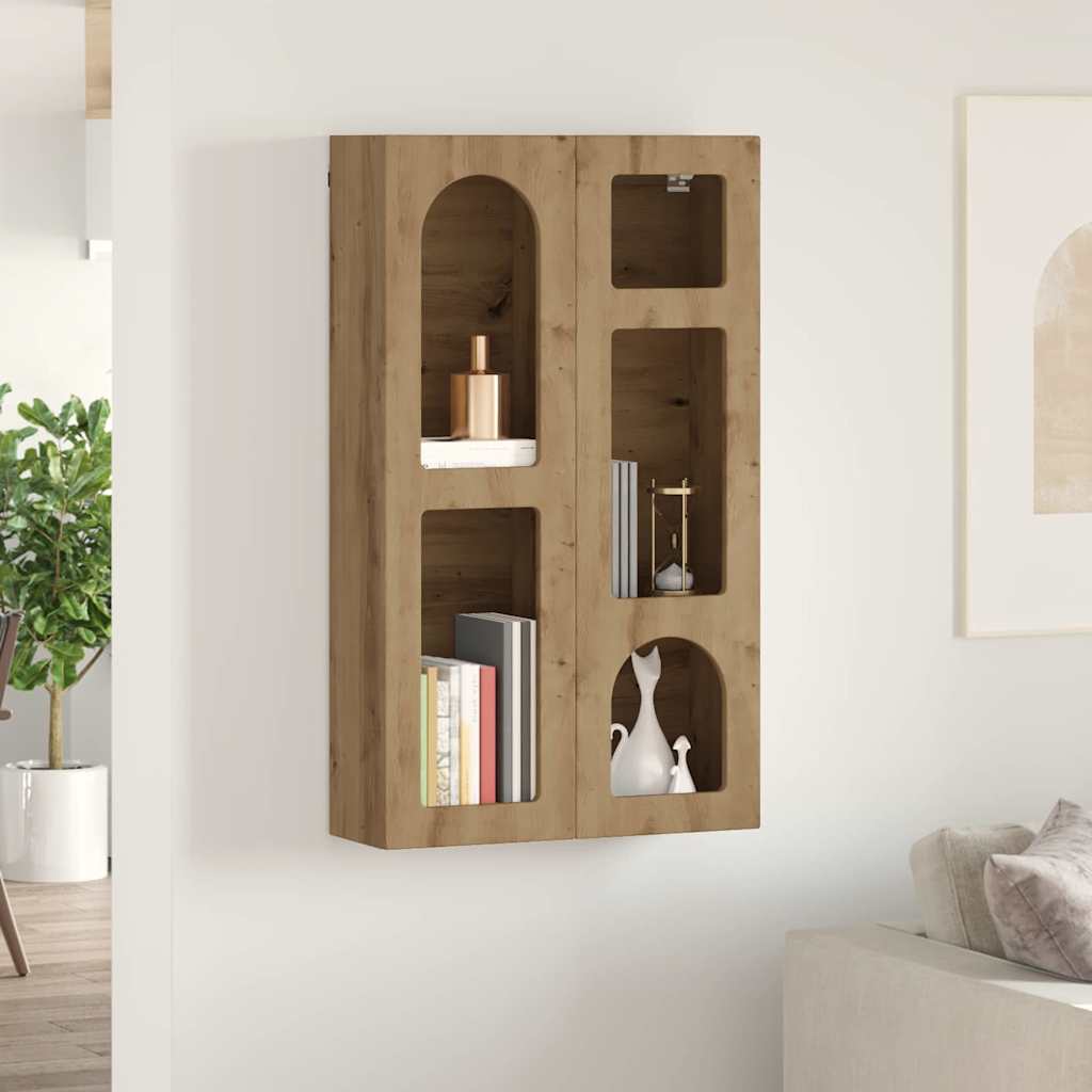 vidaXL Hängeschrank Artisan-Eiche 59 x 20 x 100 cm Holzwerkstoff