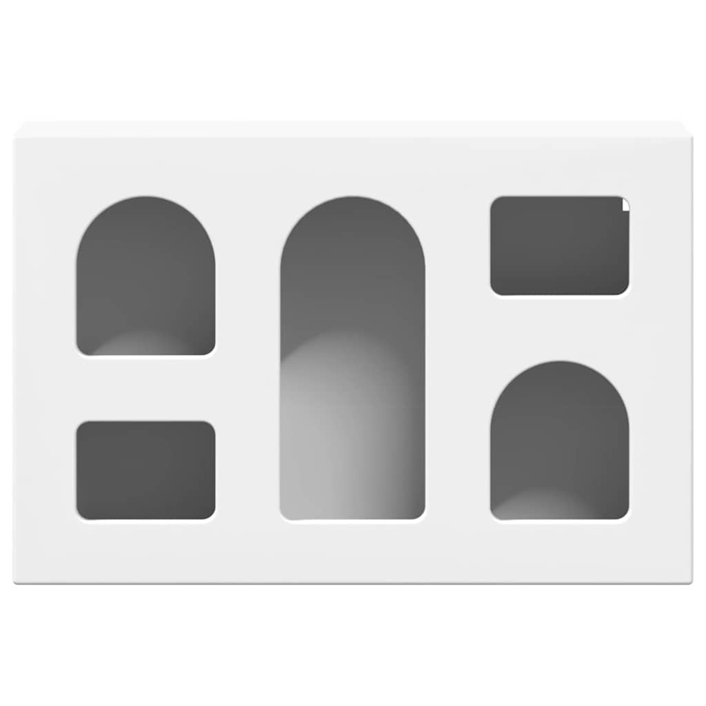 Hängeschrank mit Regal Weiß 60 x 20 x 40 cm Holzwerkstoff