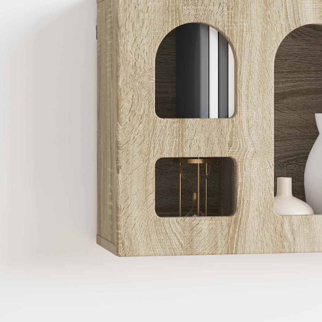 vidaXL Hängeschrank Sonoma-Eiche 60 x 20 x 40 cm Holzwerkstoff