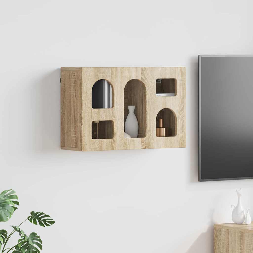 vidaXL Hängeschrank Sonoma-Eiche 60 x 20 x 40 cm Holzwerkstoff