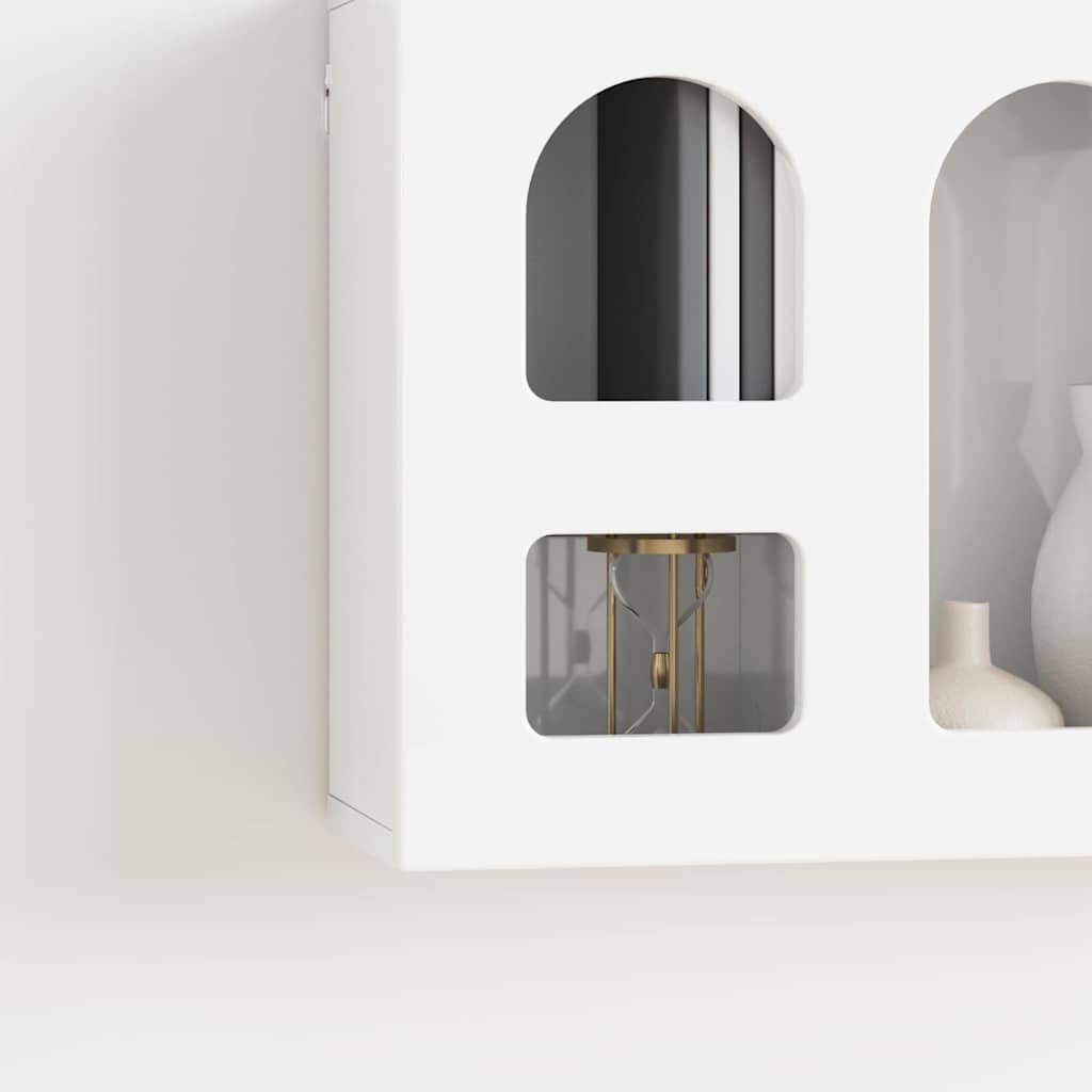 Hängeschrank Hochglanz Weiß 60 x 20 x 40 cm Holzwerkstoff