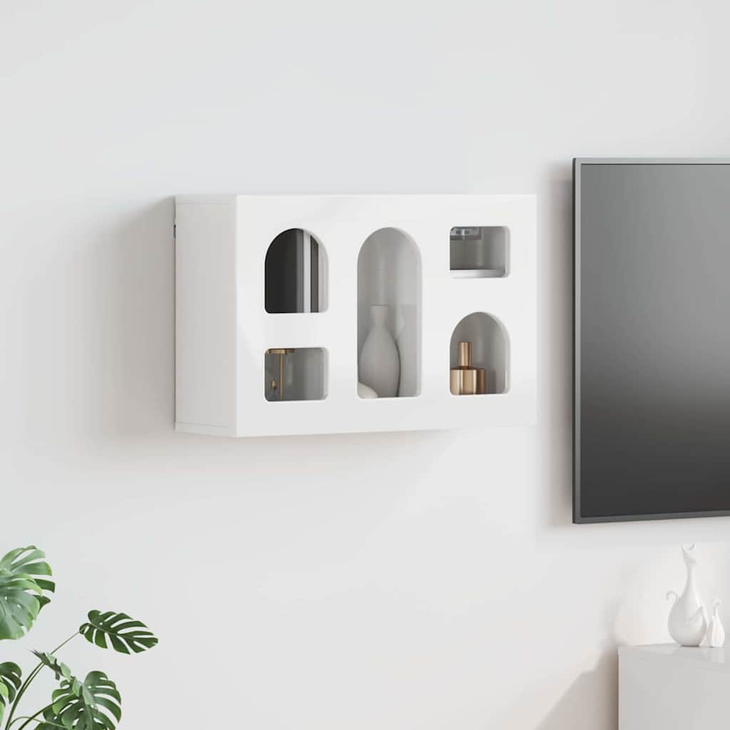 Hängeschrank Hochglanz Weiß 60 x 20 x 40 cm Holzwerkstoff