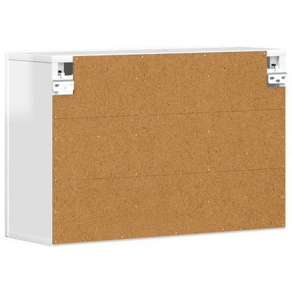 Hängeschrank Hochglanz Weiß 60 x 20 x 40 cm Holzwerkstoff