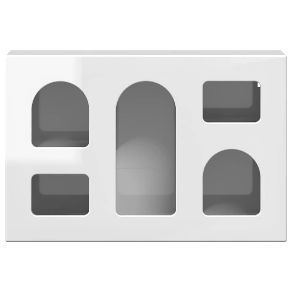 Hängeschrank Hochglanz Weiß 60 x 20 x 40 cm Holzwerkstoff