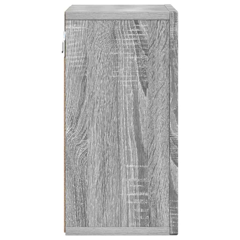 vidaXL Hängeschrank Graues Sonoma 60 x 20 x 40 cm Holzwerkstoff