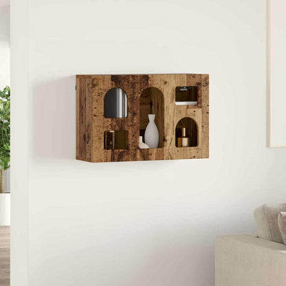 vidaXL Hängeschrank mit Regal Altholz 60 x 20 x 40 cm Holzwerkstoff
