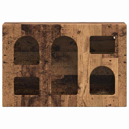 vidaXL Hängeschrank mit Regal Altholz 60 x 20 x 40 cm Holzwerkstoff