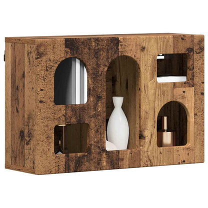 vidaXL Hängeschrank mit Regal Altholz 60 x 20 x 40 cm Holzwerkstoff