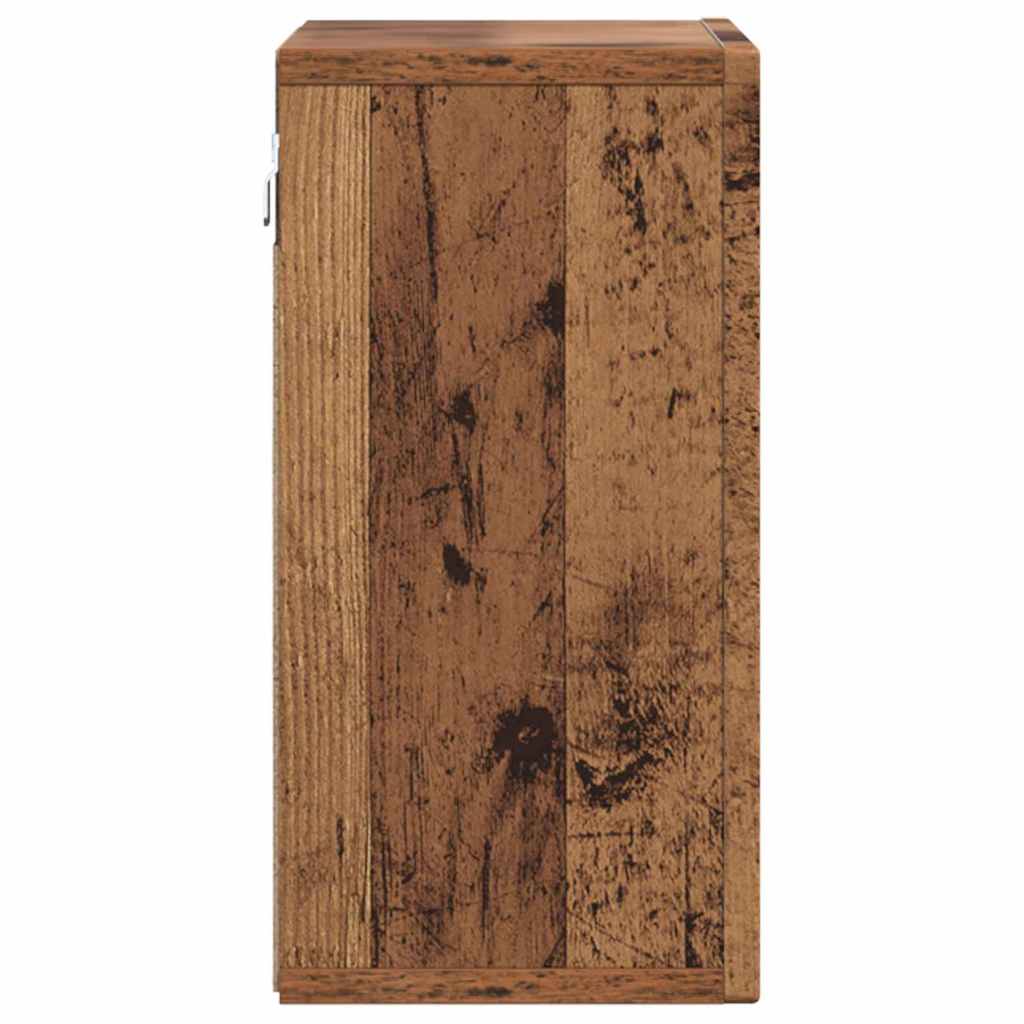 vidaXL Hängeschrank mit Regal Altholz 60 x 20 x 40 cm Holzwerkstoff