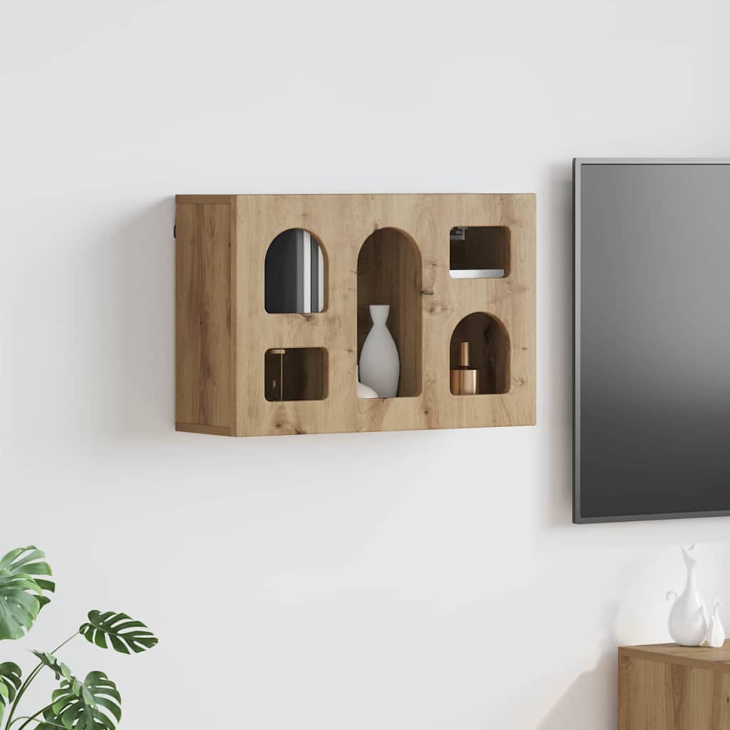 vidaXL Hängeschrank Artisan-Eiche 60 x 20 x 40 cm Holzwerkstoff