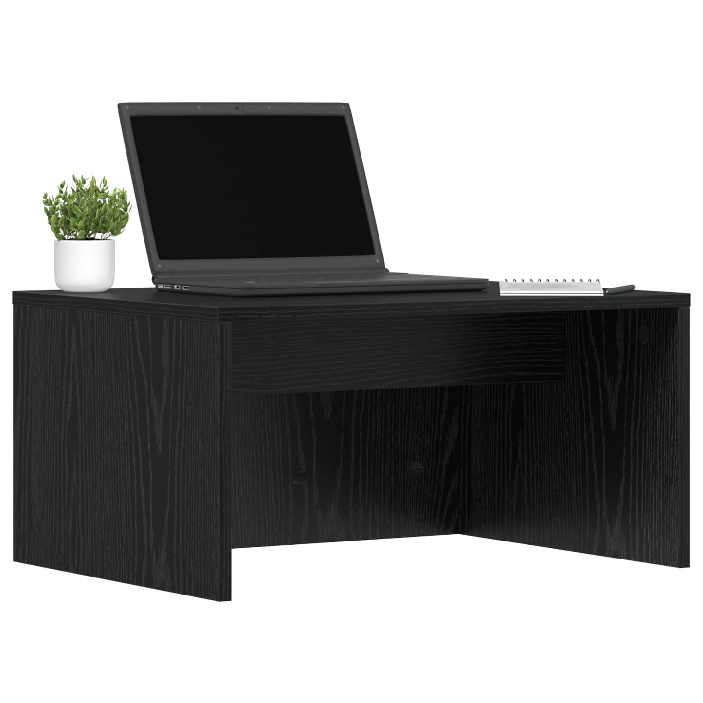 vidaXL Wandtisch Schwarz Eichen-Optik 60 x 45 x 30 cm Holzwerkstoff