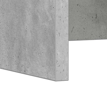 vidaXL Wandtisch Wandmontiert Beton Grau 60 x 45 x 30 cm Holzwerkstoff