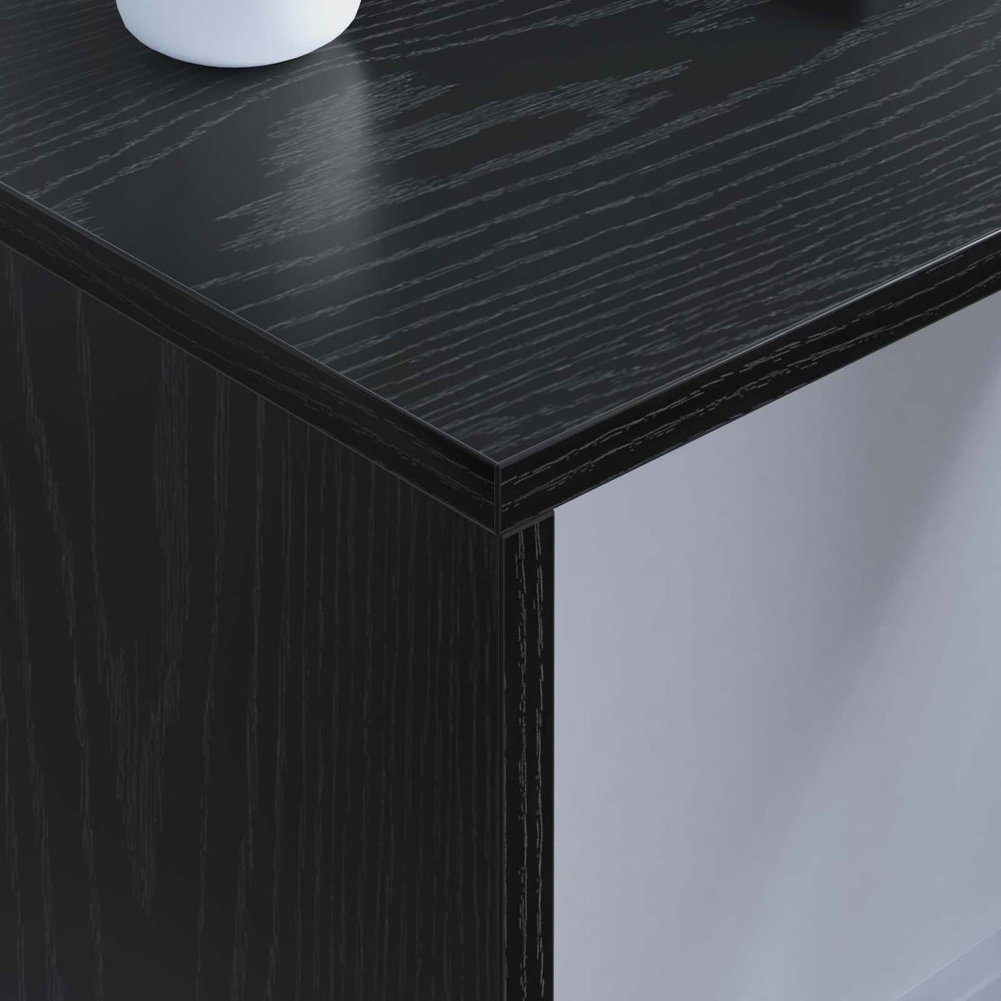 vidaXL Wandtisch Schwarz Eichen-Optik 80 x 45 x 30 cm Holzwerkstoff