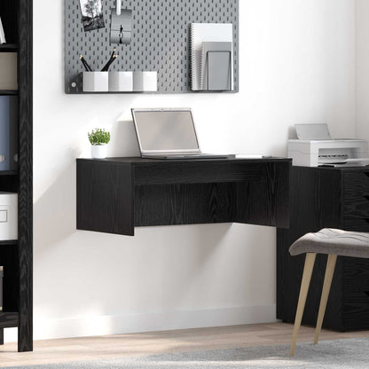 vidaXL Wandtisch Schwarz Eichen-Optik 80 x 45 x 30 cm Holzwerkstoff