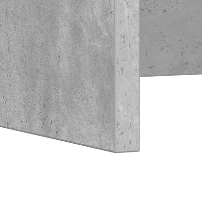 vidaXL Wandtisch Wandmontiert Beton Grau 80 x 45 x 30 cm Holzwerkstoff
