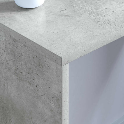 vidaXL Wandtisch Wandmontiert Beton Grau 80 x 45 x 30 cm Holzwerkstoff