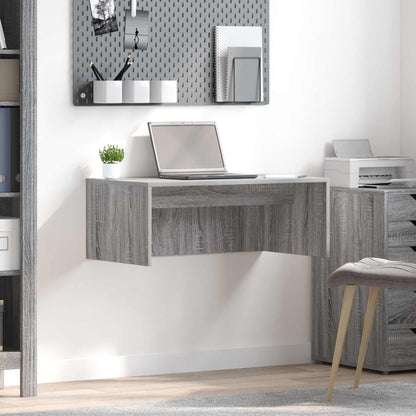 vidaXL Wandtisch Graues Sonoma 80 x 45 x 30 cm Holzwerkstoff