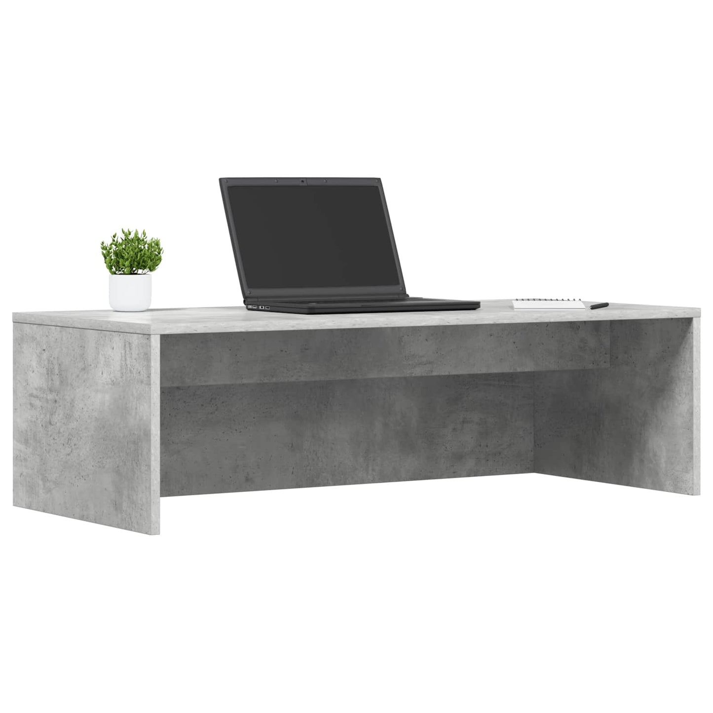 vidaXL Wandtisch Beton Grau 100 x 45 x 30 cm Holzwerkstoff